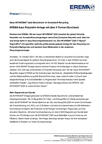 EREMA Pressemitteilung (PDF)